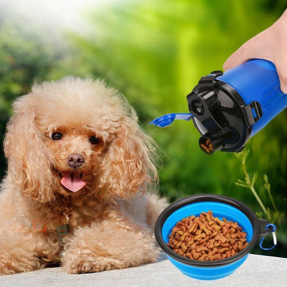 Water Bottle with Bowls-2 in 1 Dog Drinking