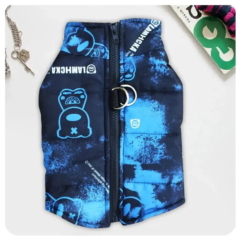 Waterproof Dog Jacket with Traction Buckle