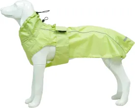 Waterproof Dog Raincoat with Reflective Strip, Adjustable Breathable Rain Coat Jacket with Leash Hole for Dogs (Light Green, Small)