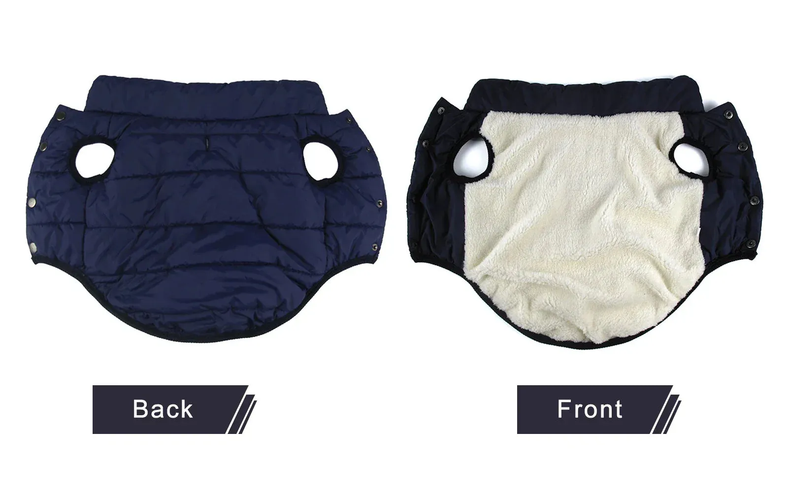 Winter Warmth Dog Jacket - Fleece-Lined for Comfort