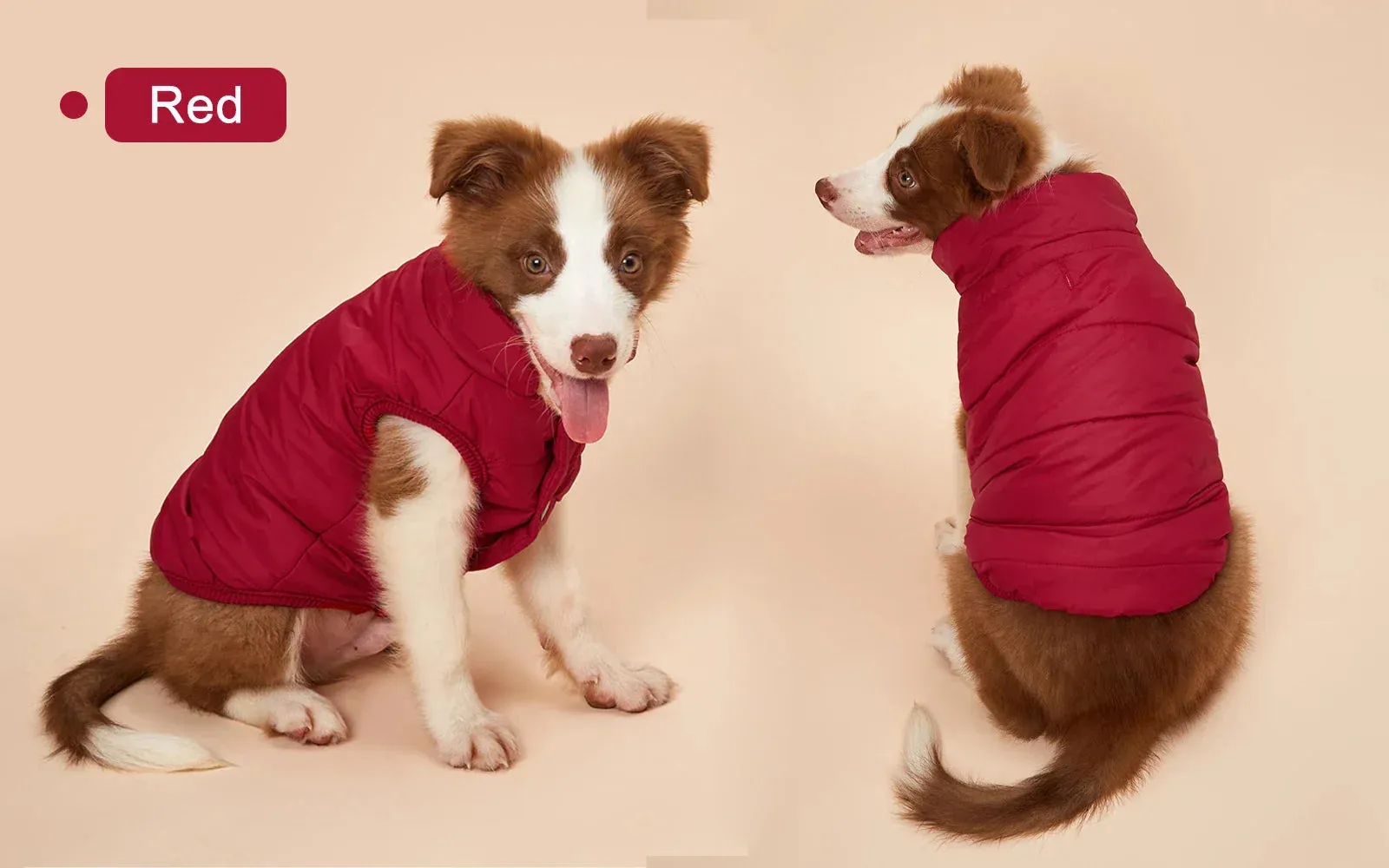 Winter Warmth Dog Jacket - Fleece-Lined for Comfort