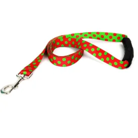 Yellow Dog Design - EZ-Grip Holiday Christmas Polka Dot Leash
