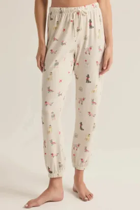 Z Supply Lounge Best Friend Dog Brushed Knit Pant